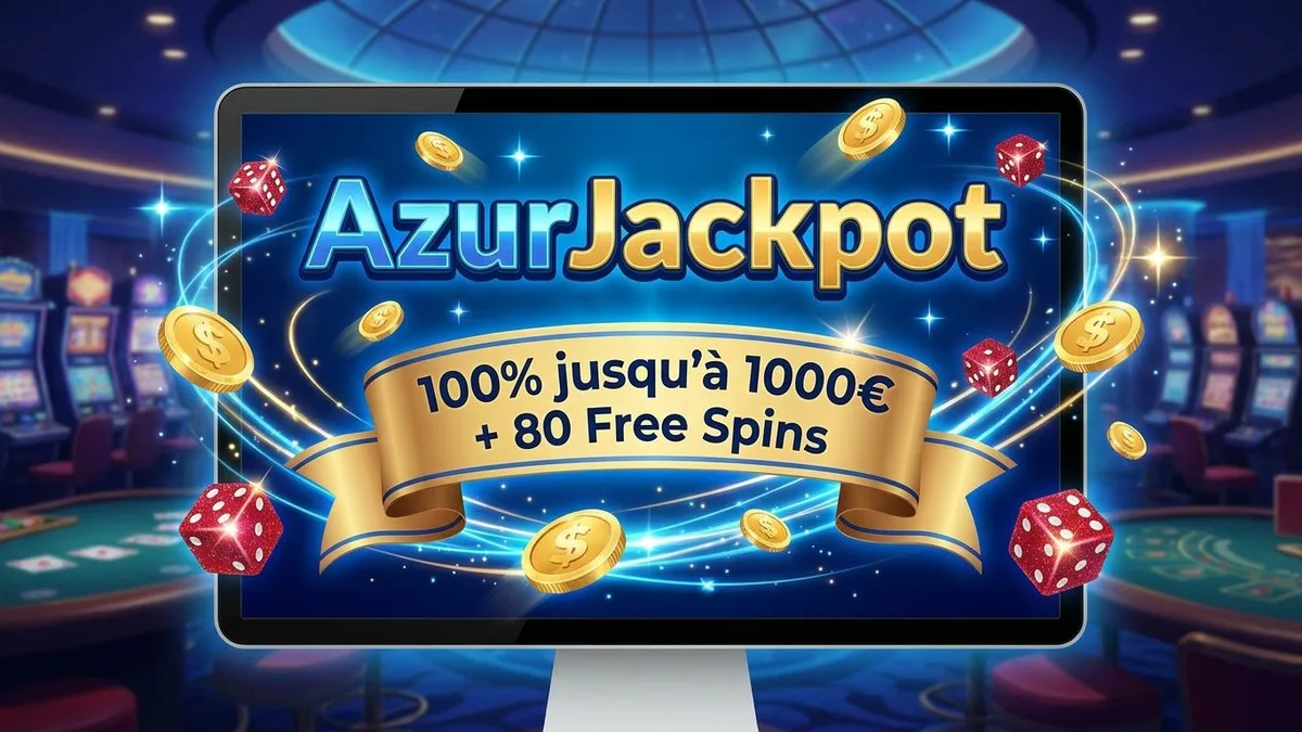 AzurJackpot bonus de bienvenue