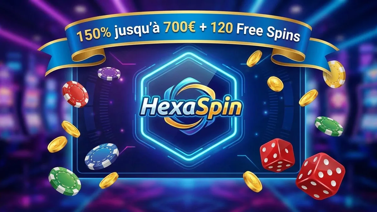 HexaSpin bonus de bienvenue